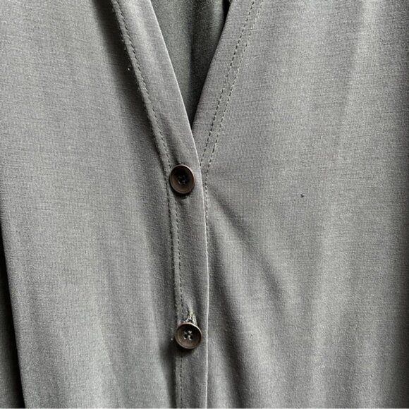 Beau Jours lager loose drapey button cardigan Sz XL - Picture 5 of 12
